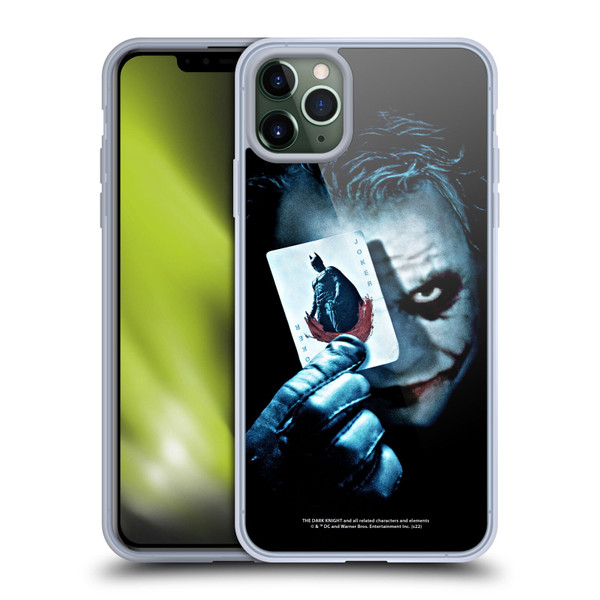 The Dark Knight Key Art Joker Card Soft Gel Case for Apple iPhone 11 Pro Max