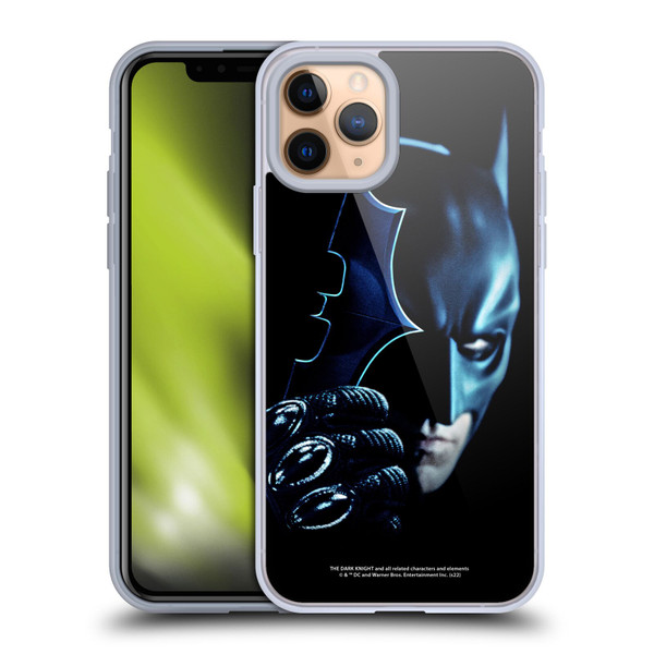 The Dark Knight Key Art Batman Batarang Soft Gel Case for Apple iPhone 11 Pro & MagSafe