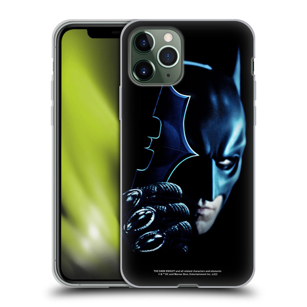The Dark Knight Key Art Batman Batarang Soft Gel Case for Apple iPhone 11 Pro