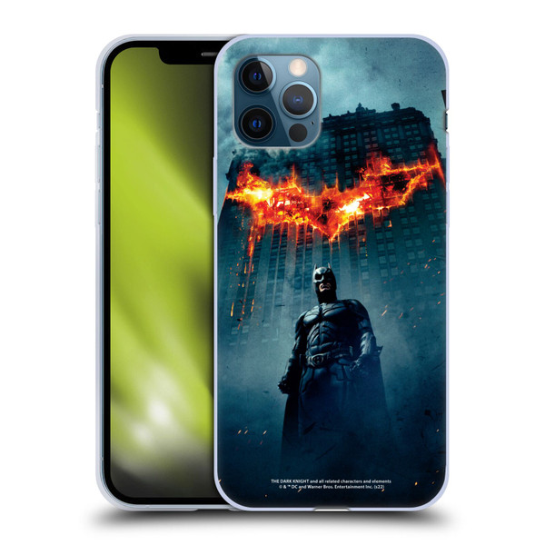 The Dark Knight Key Art Batman Poster Soft Gel Case for Apple iPhone 12 / iPhone 12 Pro