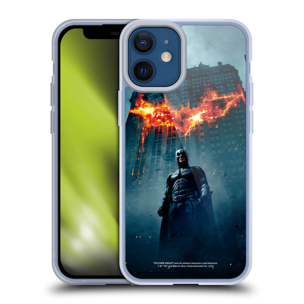 The Dark Knight Key Art Batman Poster Soft Gel Case for Apple iPhone 12 Mini & MagSafe