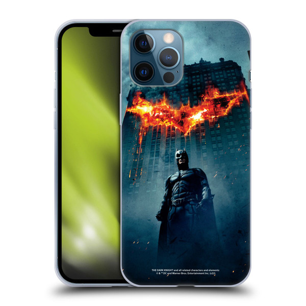 The Dark Knight Key Art Batman Poster Soft Gel Case for Apple iPhone 12 Pro Max
