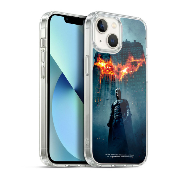 The Dark Knight Key Art Batman Poster Soft Gel Case for Apple iPhone 13