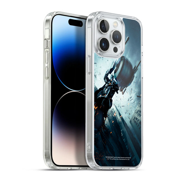 The Dark Knight Key Art Batman Batpod Soft Gel Case for Apple iPhone 13 Pro Max & MagSafe