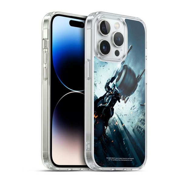 The Dark Knight Key Art Batman Batpod Soft Gel Case for Apple iPhone 13 Pro & MagSafe