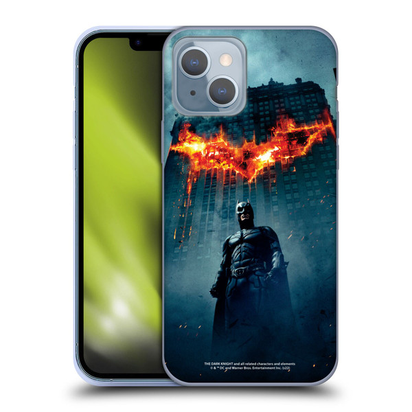 The Dark Knight Key Art Batman Poster Soft Gel Case for Apple iPhone 14