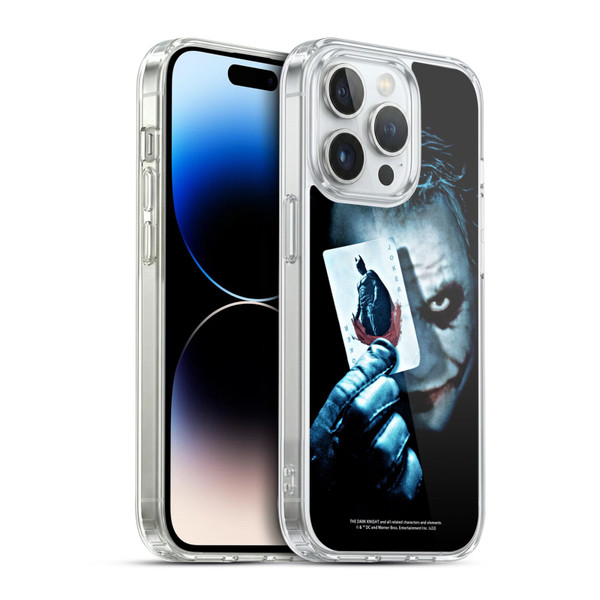 The Dark Knight Key Art Joker Card Soft Gel Case for Apple iPhone 14 Pro & MagSafe