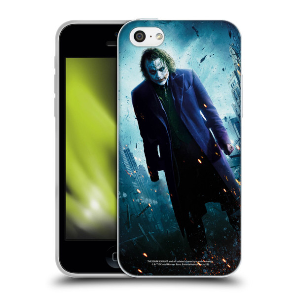 The Dark Knight Key Art Joker Poster Soft Gel Case for Apple iPhone 5c
