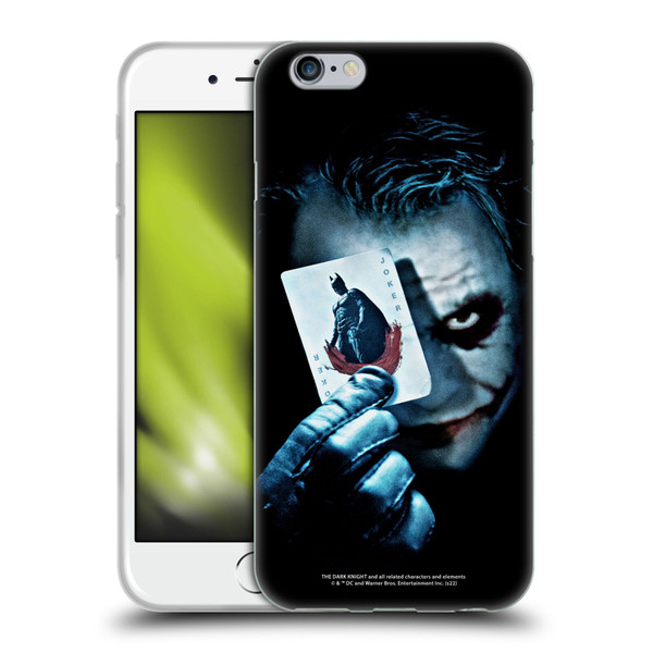 The Dark Knight Key Art Joker Card Soft Gel Case for Apple iPhone 6 / iPhone 6s