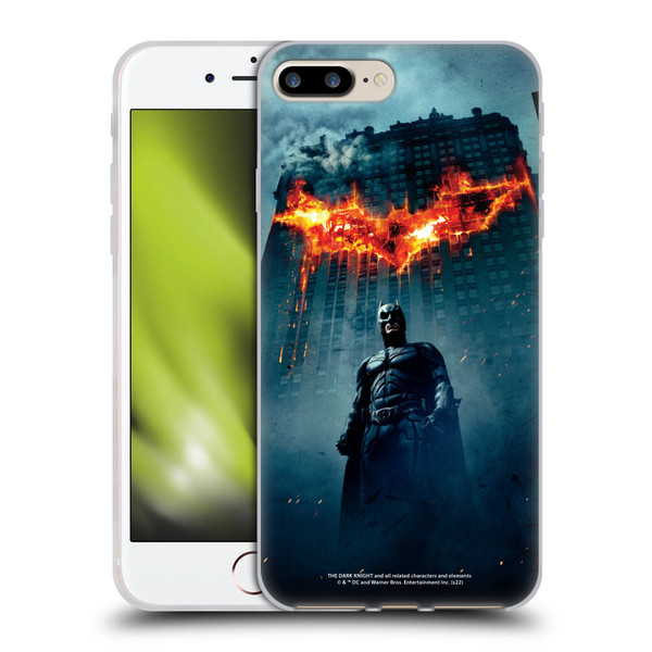The Dark Knight Key Art Batman Poster Soft Gel Case for Apple iPhone 7 Plus / iPhone 8 Plus & MagSafe