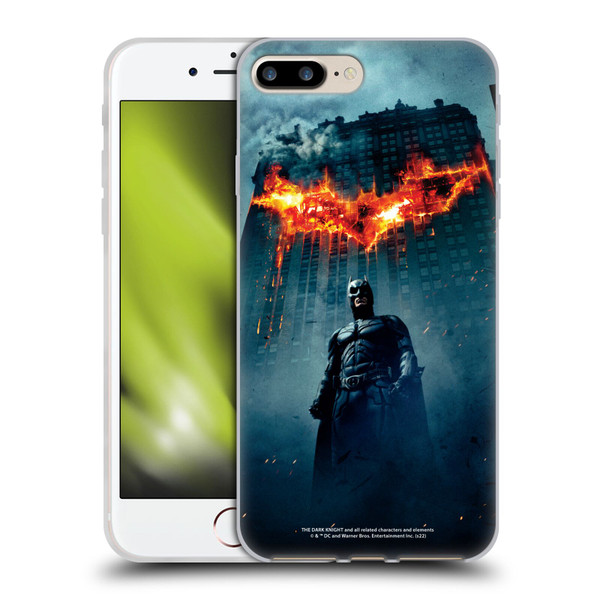 The Dark Knight Key Art Batman Poster Soft Gel Case for Apple iPhone 7 Plus / iPhone 8 Plus