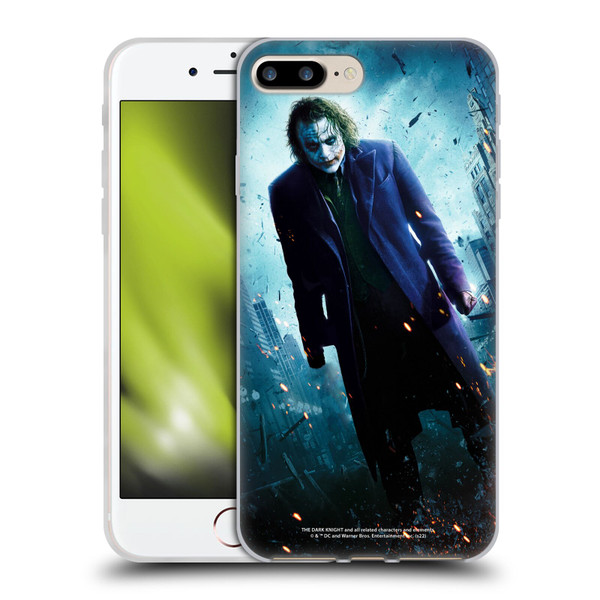 The Dark Knight Key Art Joker Poster Soft Gel Case for Apple iPhone 7 Plus / iPhone 8 Plus