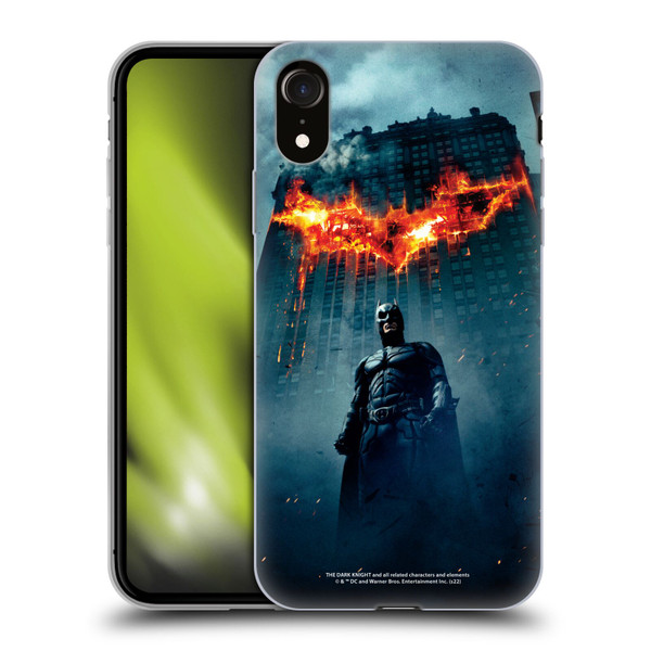The Dark Knight Key Art Batman Poster Soft Gel Case for Apple iPhone XR