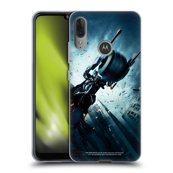 The Dark Knight Key Art Batman Batpod Soft Gel Case for Motorola Moto E6 Plus
