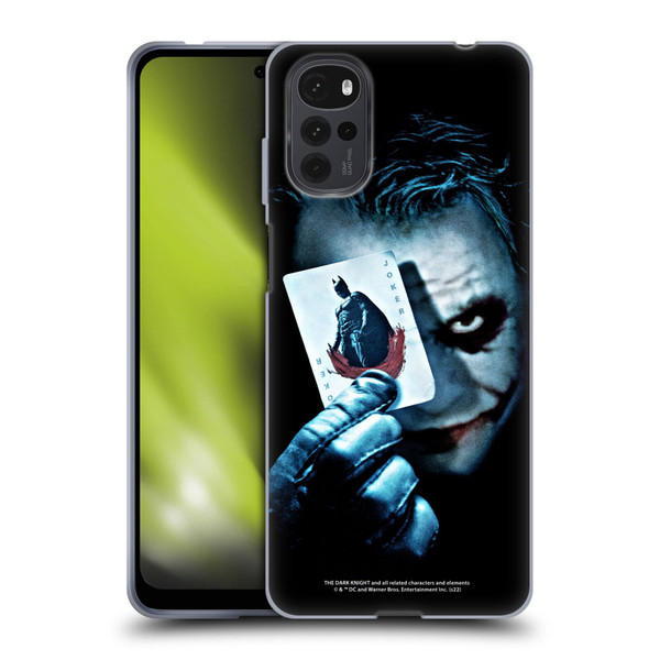 The Dark Knight Key Art Joker Card Soft Gel Case for Motorola Moto G22