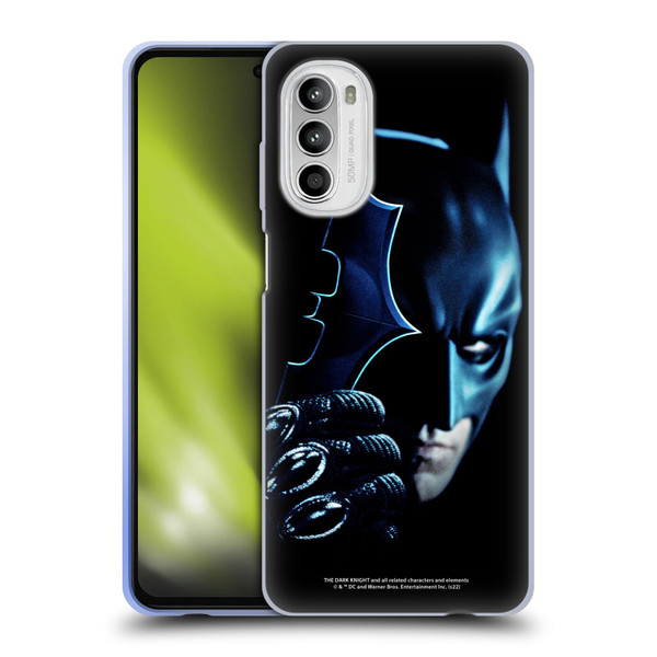 The Dark Knight Key Art Batman Batarang Soft Gel Case for Motorola Moto G52
