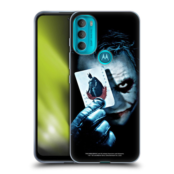 The Dark Knight Key Art Joker Card Soft Gel Case for Motorola Moto G71 5G