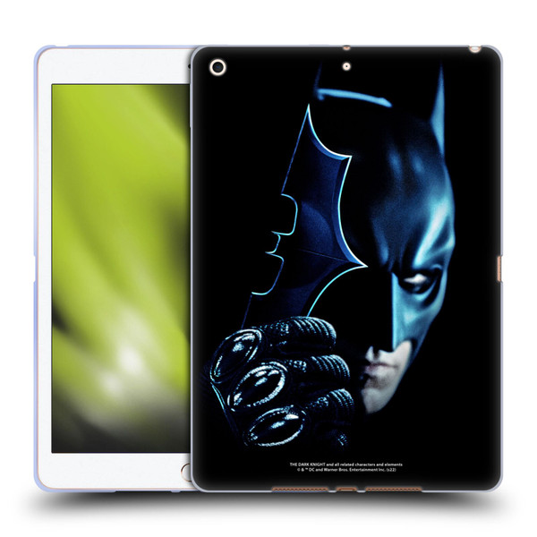 The Dark Knight Key Art Batman Batarang Soft Gel Case for Apple iPad 10.2 2019/2020/2021