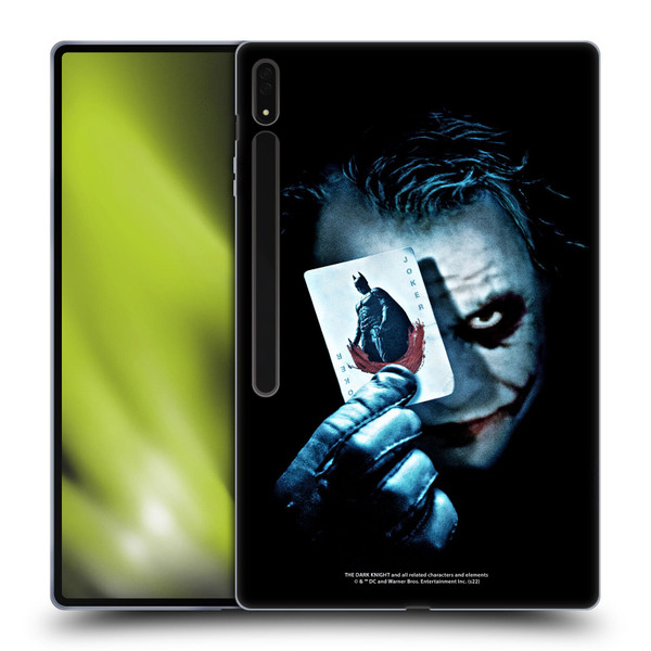 The Dark Knight Key Art Joker Card Soft Gel Case for Samsung Galaxy Tab S8 Ultra
