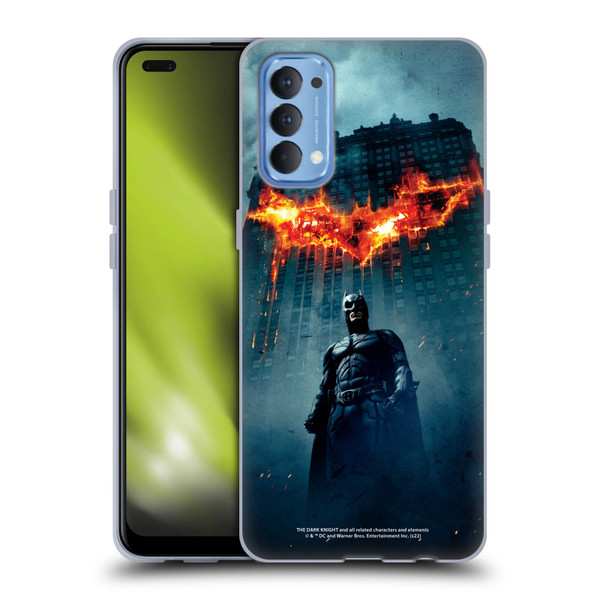 The Dark Knight Key Art Batman Poster Soft Gel Case for OPPO Reno 4 5G