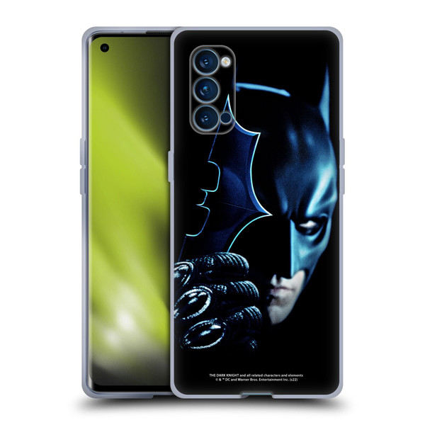 The Dark Knight Key Art Batman Batarang Soft Gel Case for OPPO Reno 4 Pro 5G