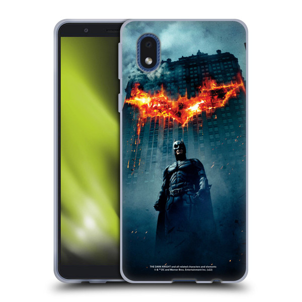 The Dark Knight Key Art Batman Poster Soft Gel Case for Samsung Galaxy A01 Core (2020)