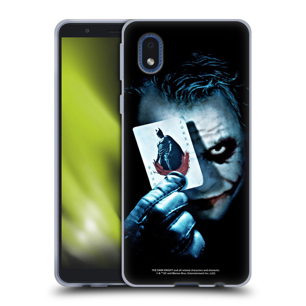 The Dark Knight Key Art Joker Card Soft Gel Case for Samsung Galaxy A01 Core (2020)