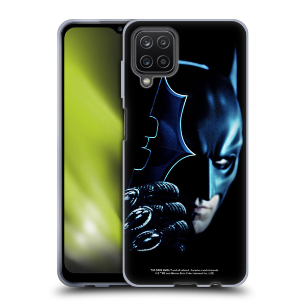 The Dark Knight Key Art Batman Batarang Soft Gel Case for Samsung Galaxy A12 (2020)