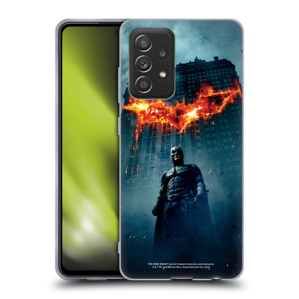 The Dark Knight Key Art Batman Poster Soft Gel Case for Samsung Galaxy A52 / A52s / 5G (2021)