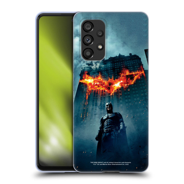 The Dark Knight Key Art Batman Poster Soft Gel Case for Samsung Galaxy A53 5G (2022)