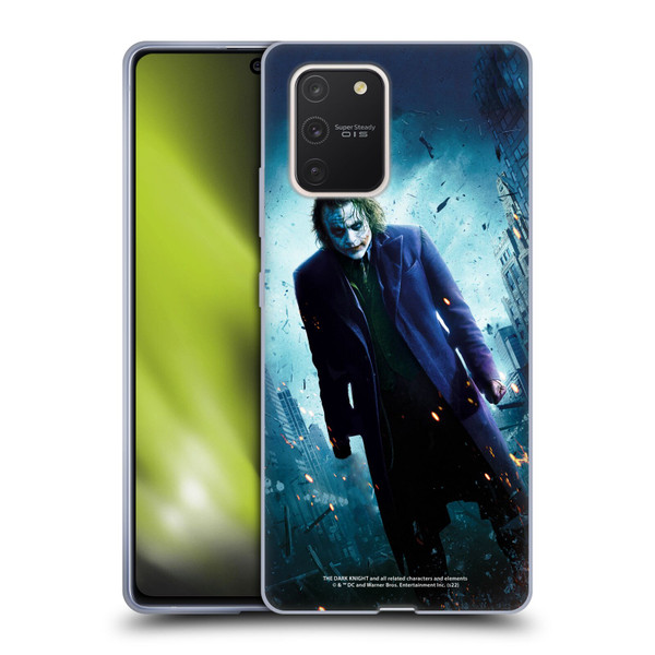 The Dark Knight Key Art Joker Poster Soft Gel Case for Samsung Galaxy S10 Lite