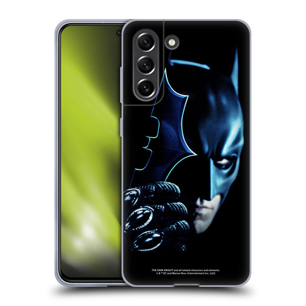 The Dark Knight Key Art Batman Batarang Soft Gel Case for Samsung Galaxy S21 FE 5G