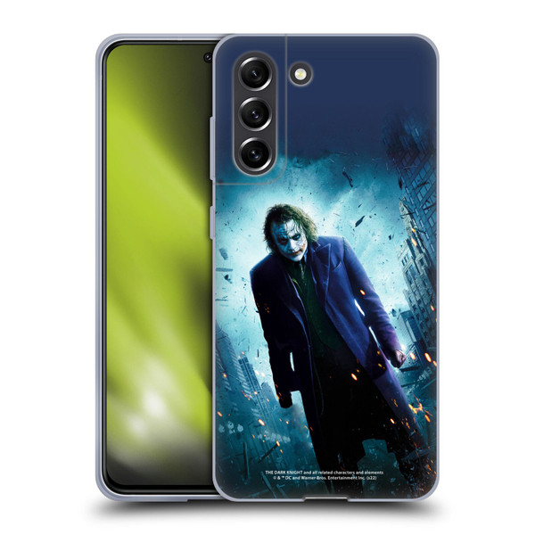The Dark Knight Key Art Joker Poster Soft Gel Case for Samsung Galaxy S21 FE 5G