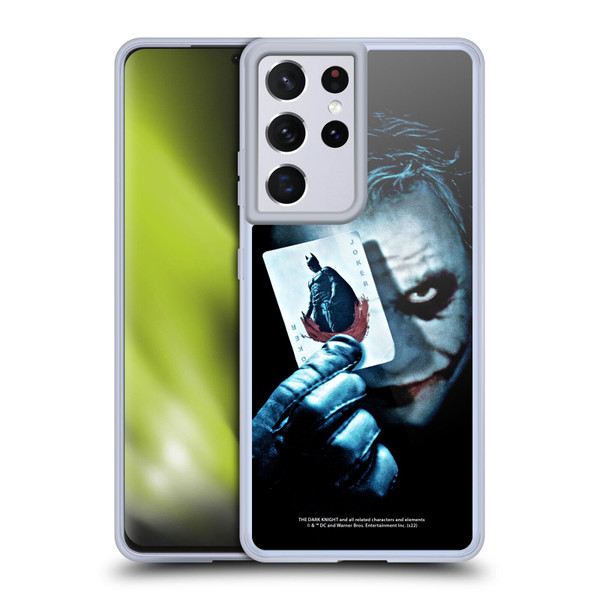 The Dark Knight Key Art Joker Card Soft Gel Case for Samsung Galaxy S21 Ultra 5G