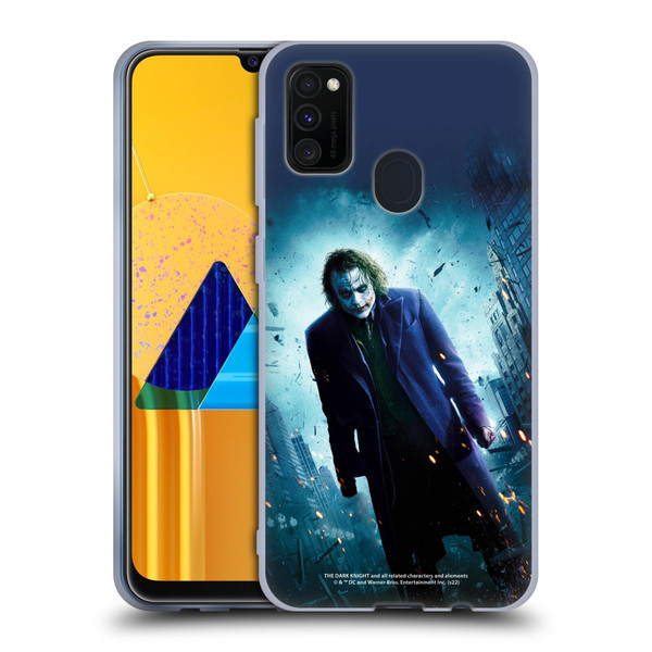 The Dark Knight Key Art Joker Poster Soft Gel Case for Samsung Galaxy M30s (2019)/M21 (2020)