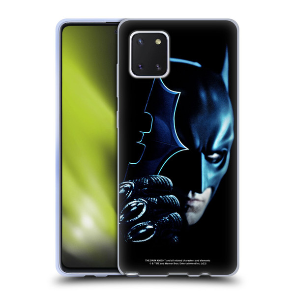 The Dark Knight Key Art Batman Batarang Soft Gel Case for Samsung Galaxy Note10 Lite