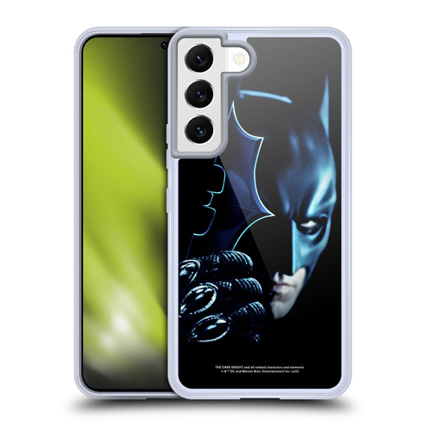 The Dark Knight Key Art Batman Batarang Soft Gel Case for Samsung Galaxy S22 5G