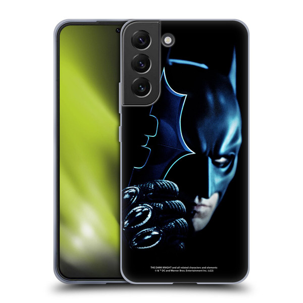 The Dark Knight Key Art Batman Batarang Soft Gel Case for Samsung Galaxy S22+ 5G