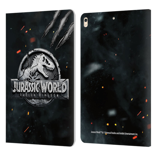 Jurassic World Fallen Kingdom Logo Dinosaur Claw Leather Book Wallet Case Cover For Apple iPad Pro 10.5 (2017)