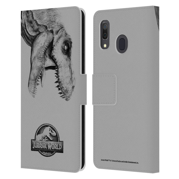 Jurassic World Fallen Kingdom Logo T-Rex Leather Book Wallet Case Cover For Samsung Galaxy A33 5G (2022)