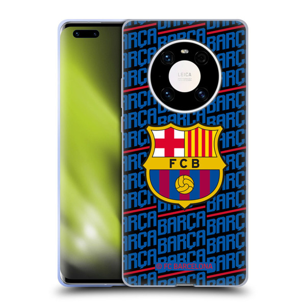 FC Barcelona Crest Patterns Barca Soft Gel Case for Huawei Mate 40 Pro 5G