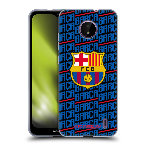 FC Barcelona Crest Patterns Barca Soft Gel Case for Nokia C10 / C20