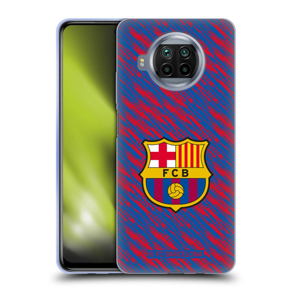 FC Barcelona Crest Patterns Glitch Soft Gel Case for Xiaomi Mi 10T Lite 5G