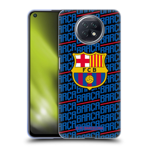FC Barcelona Crest Patterns Barca Soft Gel Case for Xiaomi Redmi Note 9T 5G