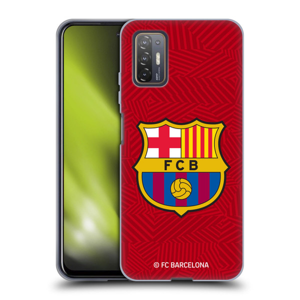 FC Barcelona Crest Red Soft Gel Case for HTC Desire 21 Pro 5G