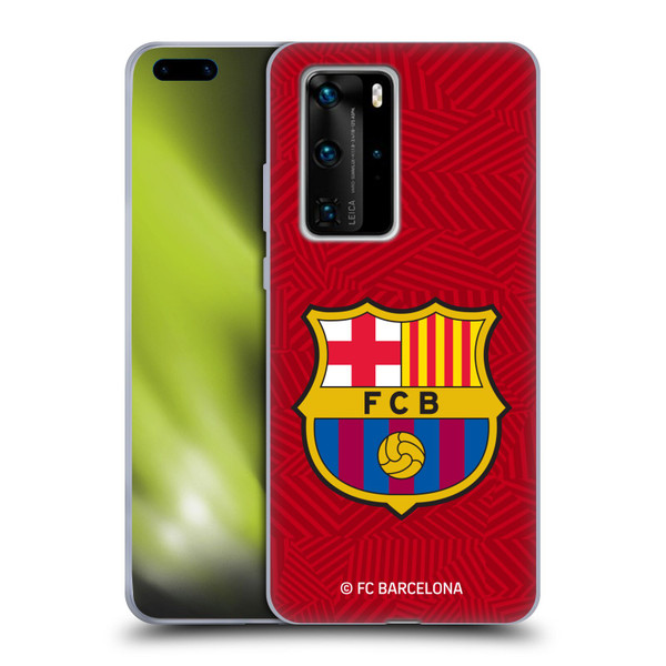 FC Barcelona Crest Red Soft Gel Case for Huawei P40 Pro / P40 Pro Plus 5G