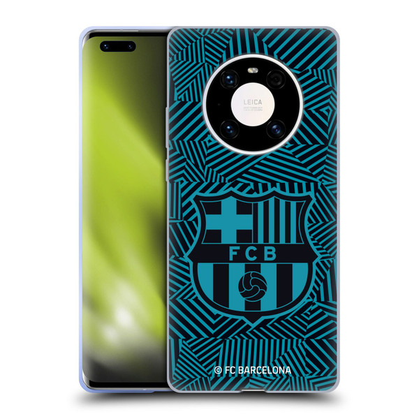 FC Barcelona Crest Black Soft Gel Case for Huawei Mate 40 Pro 5G