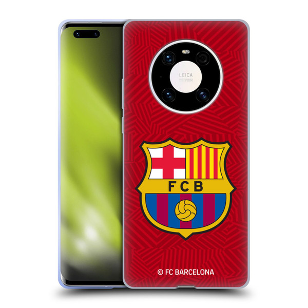 FC Barcelona Crest Red Soft Gel Case for Huawei Mate 40 Pro 5G