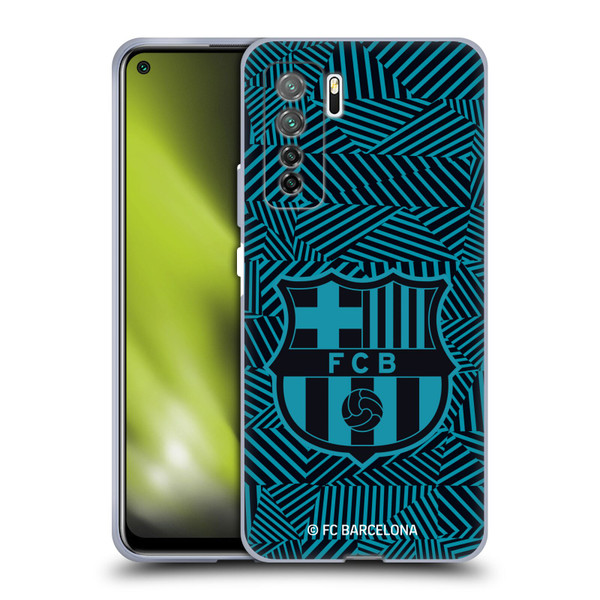 FC Barcelona Crest Black Soft Gel Case for Huawei Nova 7 SE/P40 Lite 5G