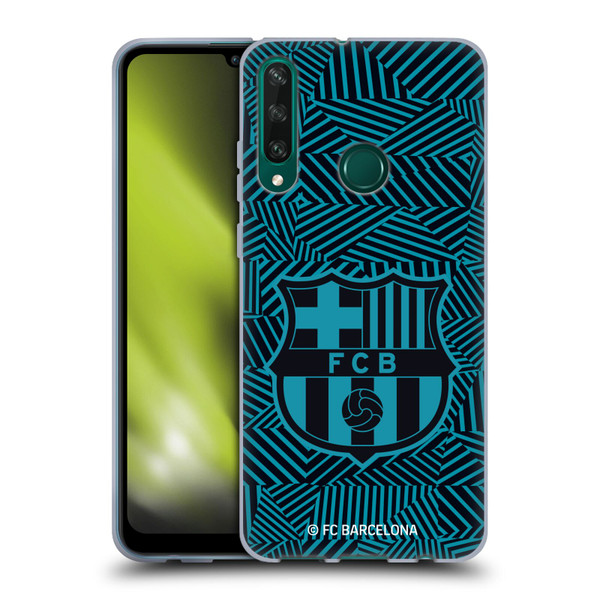 FC Barcelona Crest Black Soft Gel Case for Huawei Y6p
